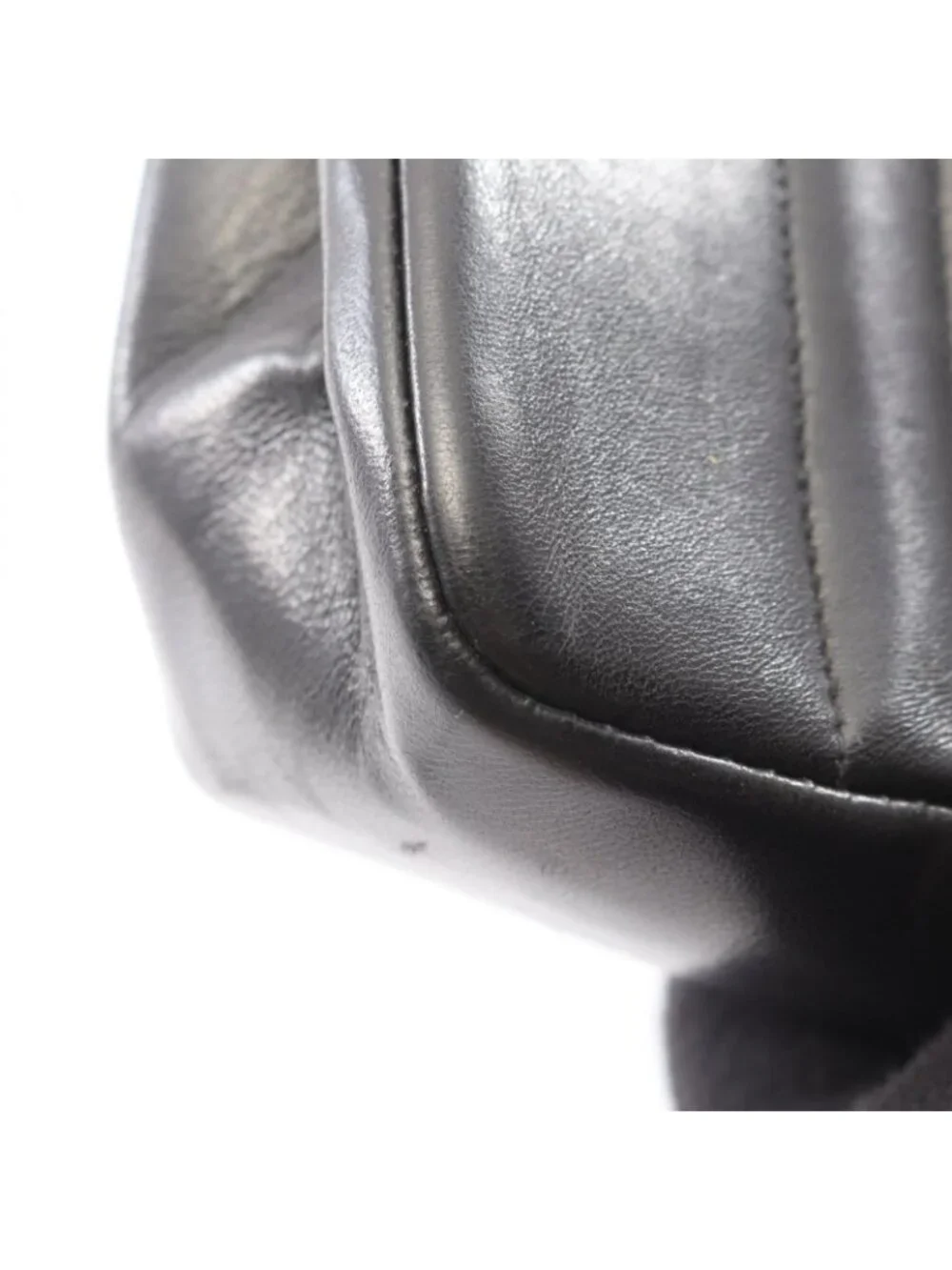 Chanel Shoulder Bag Mademoiselle Black Lambskin Chain